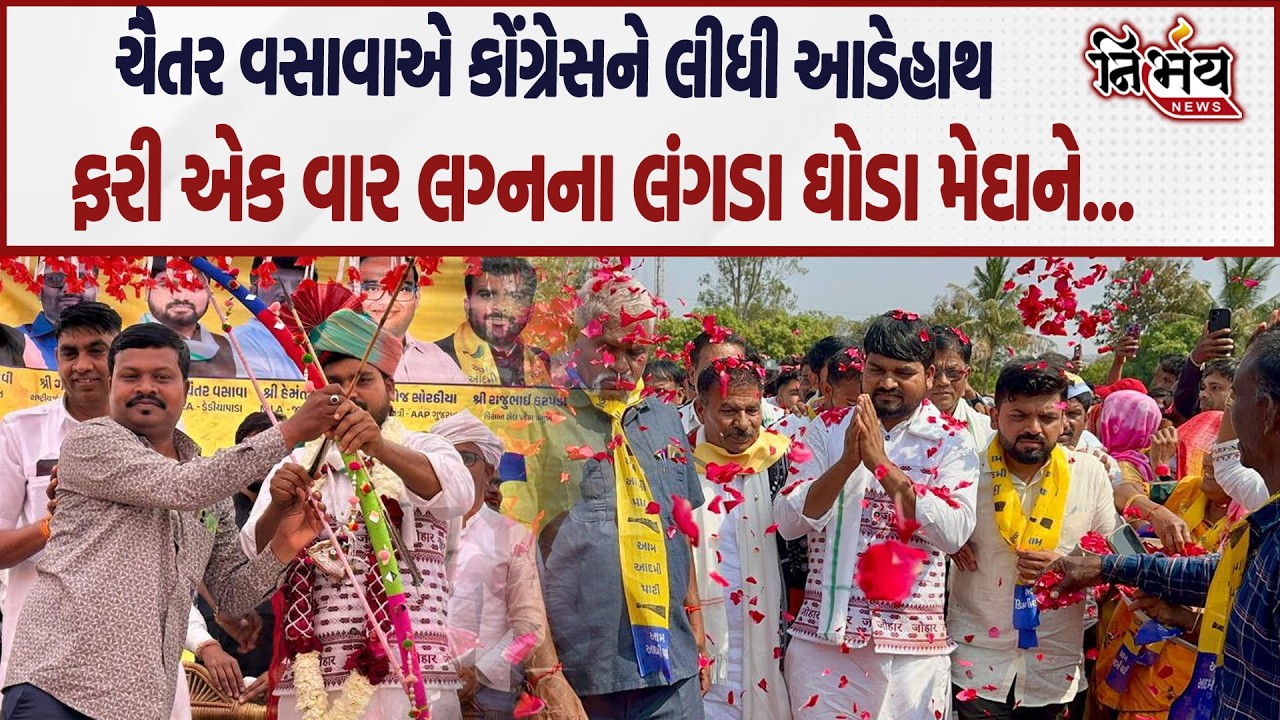 Chaitar Vasava એ કોંગ્રેસને લીધી આડેહાથ ફરી એક વાર લગ્નના લંગડા ઘોડા મેદાને... | Nirbhay news |