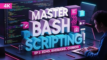 EP 1: Mastering Bash Scripting | Echo Command | Shebang | chmod