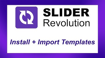 Slider Revelution WordPress Plugin: Install, Activate, Import Moduls from Templates