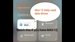 Miui 12(Beta rom) daily data usage notification or used today notification setting #redmi note 4