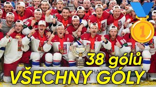 Všechny góly Česka na Mistrovství světa v hokeji 2024 🥇🏆 | 38 GÓLŮ