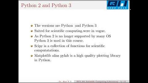 Overview of Python and Ipython