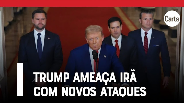 O discurso de Trump após o ataque ao Irã (legendado) | ÍNTEGRA