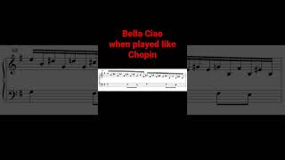 Bella Ciao if it where written by Chopin [Sheet Music]