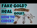 How to tell if gold is FAKE or REAL. Super easy ways!