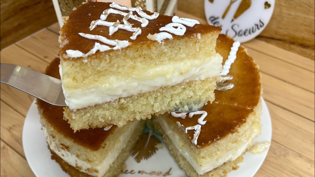 تحلية رمضانية بامتياز 😍🤤🤤 مكانش لي يذوقها و مايوليش معتمدها…بسبوسة القشطة 🥰♥️