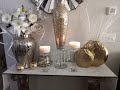 HOW TO DECORATE A GLAM ENTRY WAY TABLE #GLAM #DECOR