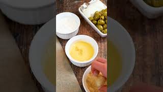 Crispy Goat Cheese Stuffed Fried Olives  I  appetizerrecipes olives stuffedolives mediterranean