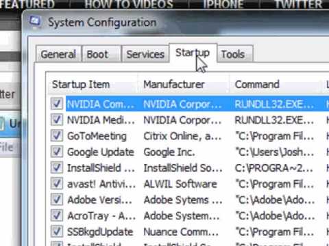 how to stop programs running on startup windows 9