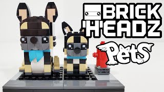 LEGO BrickHeadz Review: 40544 French Bulldog & Puppy (2022 Set) Pets!