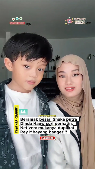 Shaka putra Dinda Hauw curi perhatian, duplikat Rey Mbayang bgt!!! #dindahauw #reymbayang #artis