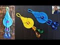 Simple Macrame Key Chain / waste Macrame Flower keychain with out knot