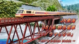 【Nゲージ鉄道模型】JR東海 381系 特急電車「パノラマしなの」（登場時仕様）