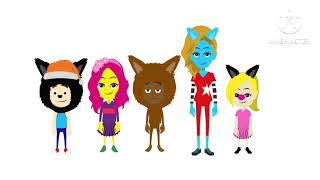 I Made Parappa, Sunny, Pj, Katy, And Pinto In Vyond