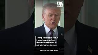 Trump on Jesus-like AI image
