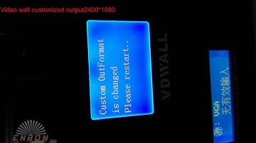 How to customized the LVP605S output resolution (2400*1080)