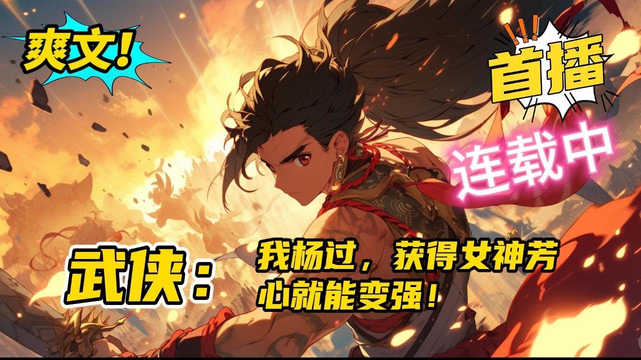 《武侠：我杨过，获得女神芳心就能变强》开局穿越杨过，巧遇李莫愁，激活宝箱系统。随后在系统强力操作下，杨过欢欢喜喜的扔掉节操。叮！恭喜宿主和李莫愁获得白银级宝箱，奖励百毒不侵体质。#爽文 #玄幻 #小说