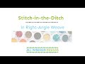 Stitch in the Ditch with Right Angle Weave