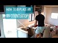 How to replace an RV countertop