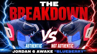 Jordan 6 Awake “Blueberry” Authentic vs Not Authentic 