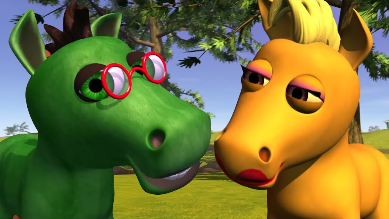 Cavalo Verde Divertido Canção Infantil e Mais Vídeo Educativo Por El Reino