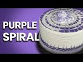Easy Cake Decorating | Satisfying Purple Spiral Cake Design