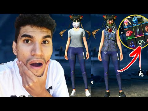 ASMR FREE FIRE - MONTANDO SKINS FEMININA COM ROUPAS DA LOJA! *já que eu não tenho nenhuma roupa top*
