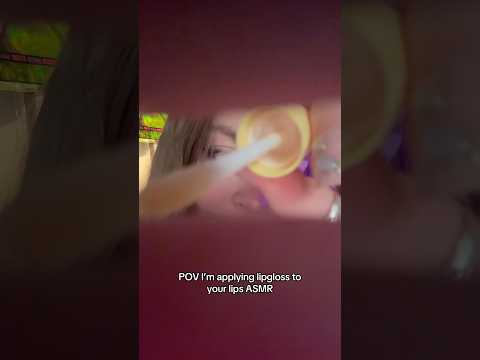 Applying lipgloss to your lips asmr #asmr