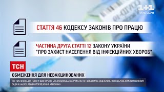 Новости Украины: правительство назвало дату отстранения от работы невакцинированных
