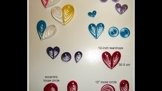 paper quilling Basic shapes Part 3 ..............