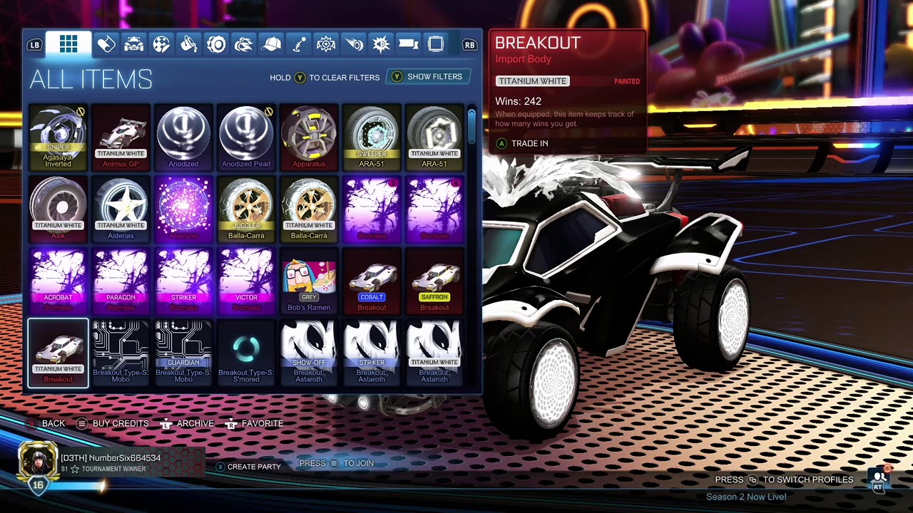 Rocket League Inventory Tour YouTube
