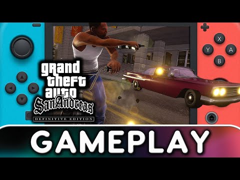 Grand Theft Auto San Andreas Definitive Edition - Nintendo Switch Gameplay  