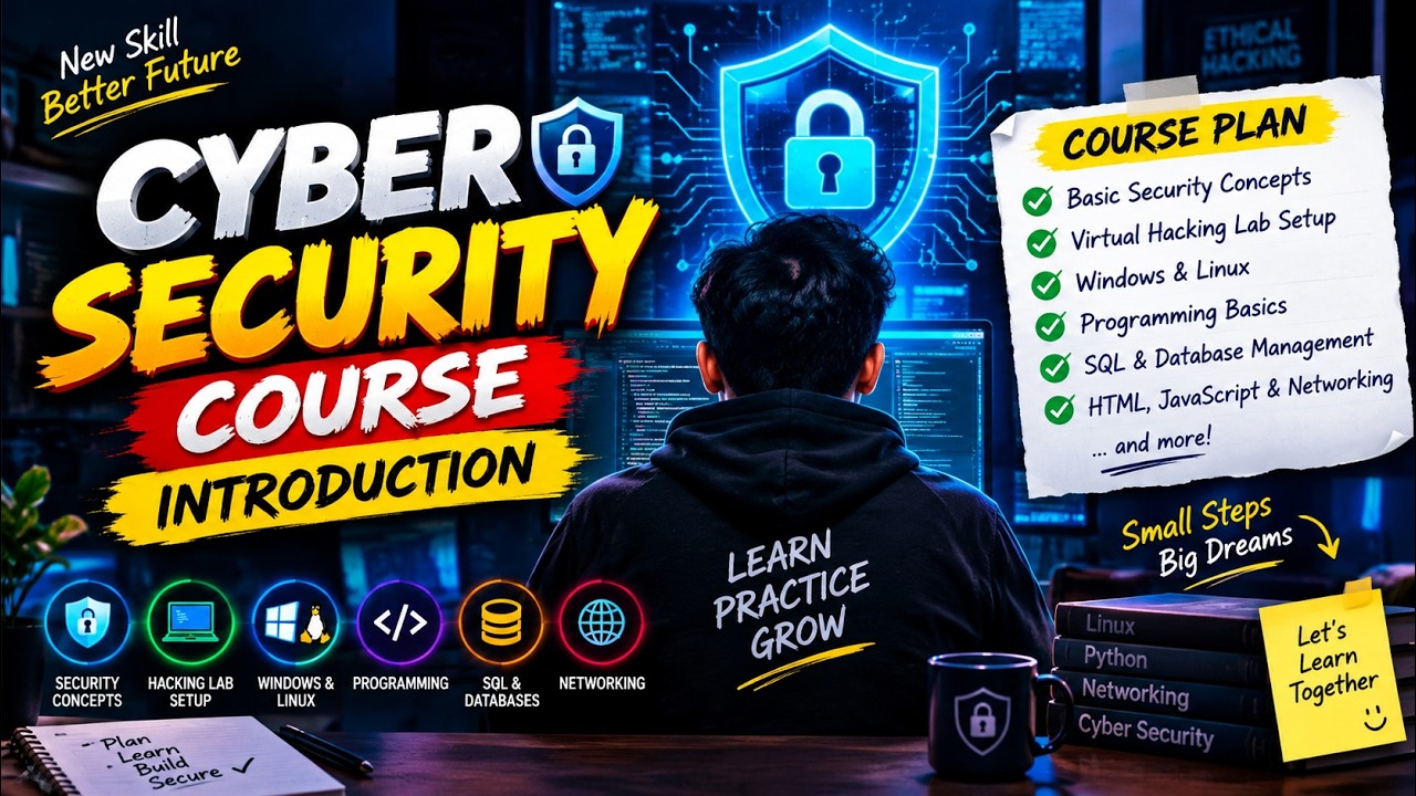 Cyber Security Full Course for beginners 🔥 | Class 1: Basics of Cyber ...