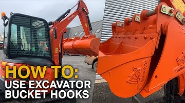 HOW TO: Move Multiple Excavator Buckets Safely (Bucket Hooks)!