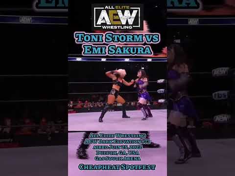 Toni Storm vs Emi Sakura from AEW Dark Elevation