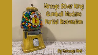 Vintage 1940's Silver King Penny Gumball Machine Partial Restoration - by Kanauga Kool