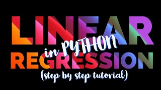 Linear Regression in sklearn  scikit-learn Python Tutorial 