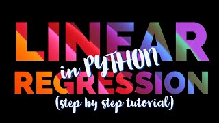 Linear Regression in sklearn / scikit-learn Python Tutorial