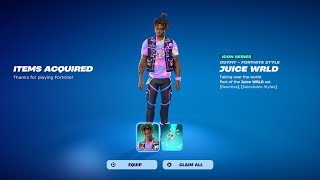 How To Get Juice Wrld Skin Now Free In Fortnite Unlocked Lego Juice Wrld Style