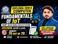 FUNDAMENTALS OF IOT MIMP QUESTION FOR GTU EXAM || DIPLOMA SEM 6 COMPUTER || GTU EXAM IMP