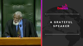 A grateful Speaker