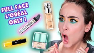 Full Face Using Only LOREAL Products 😯 | Drogerie One Brand Look Loreal Makeup | Hatice Schmidt