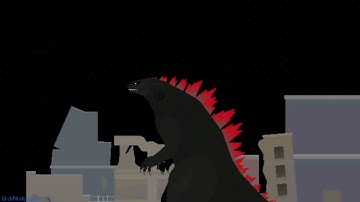 Godzilla 1954 Roar Test Stick Nodes Animation Godzilla