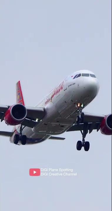 KEREN... Suara mesin Jet A320-200 Batik Air Saat Landing