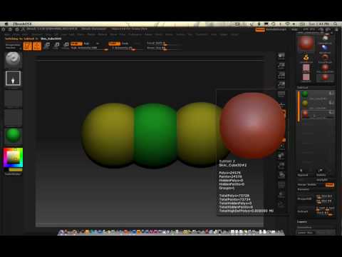 zbrush collapsing subtools with paint