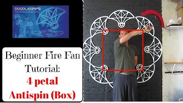 4 petal Anti spin, A beginner Fire Fan Tutorial ( box hand path)