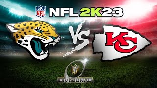 NFL 2k23 | Jaguars vs Chiefs| NFL 2k5 Resurrected | PCSX2 | 2022 2023 Playoffs | CPU v CPU | 4K |