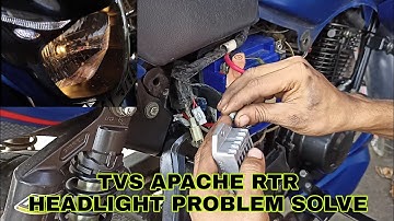 TVs Apache RTR headlight problem solve