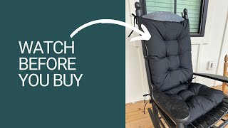 Honest Review of the Mudilun Rocking Chair Cushion #gifted | mudilun