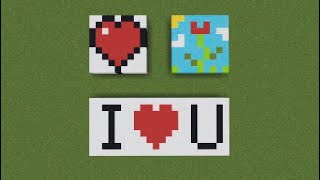 Minecraft Falling Sand Art Valentine Edition Tutorial! screenshot 1